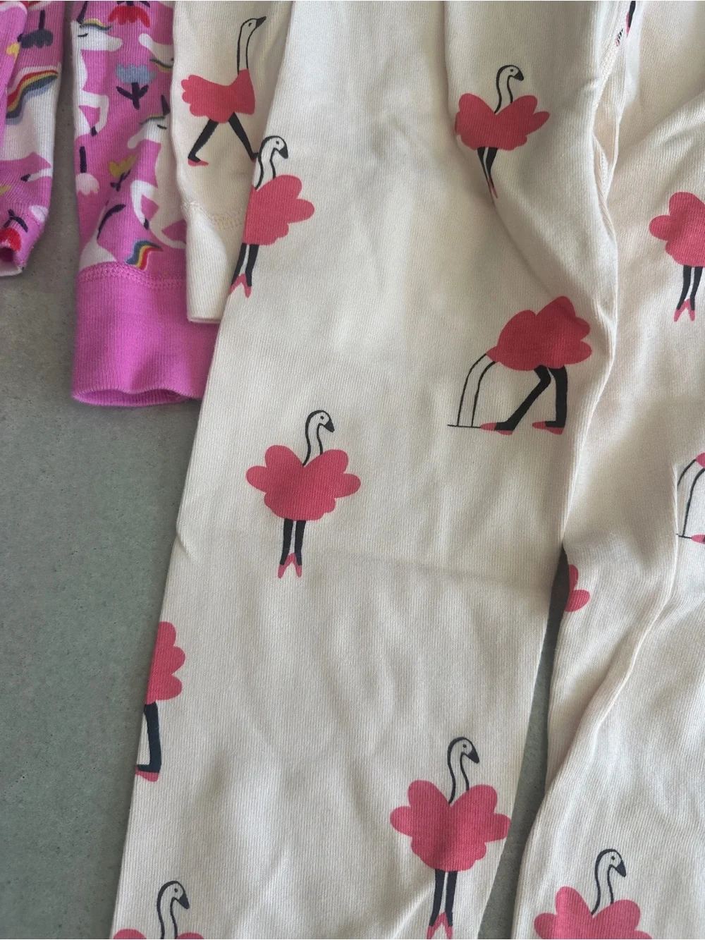 LOT of 3 Hanna Andersson Girls Pajama Sets - Soft Long Sleeve & Pants